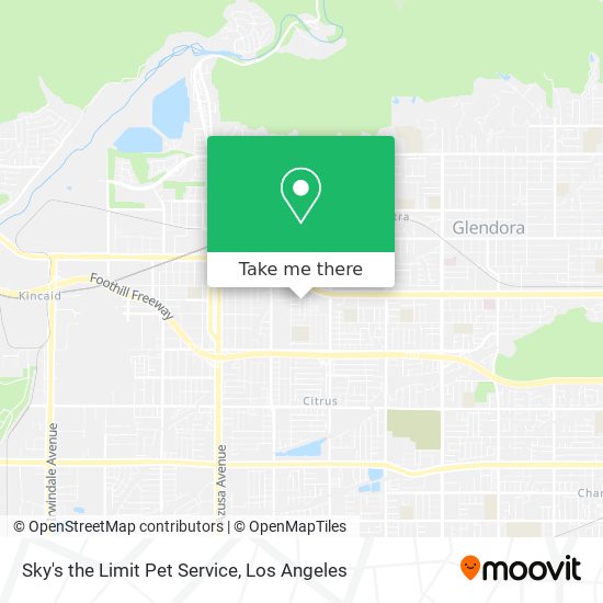 Sky's the Limit Pet Service map