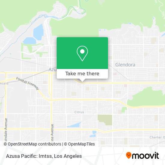 Mapa de Azusa Pacific: Imtss