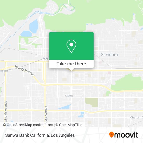Mapa de Sanwa Bank California