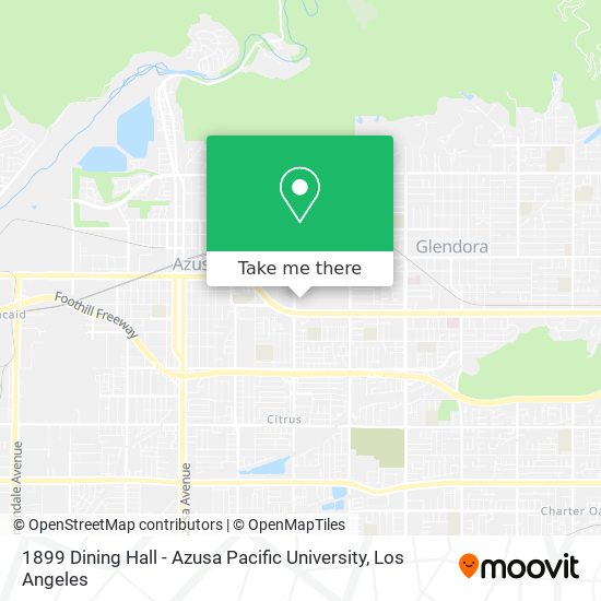 1899 Dining Hall - Azusa Pacific University map