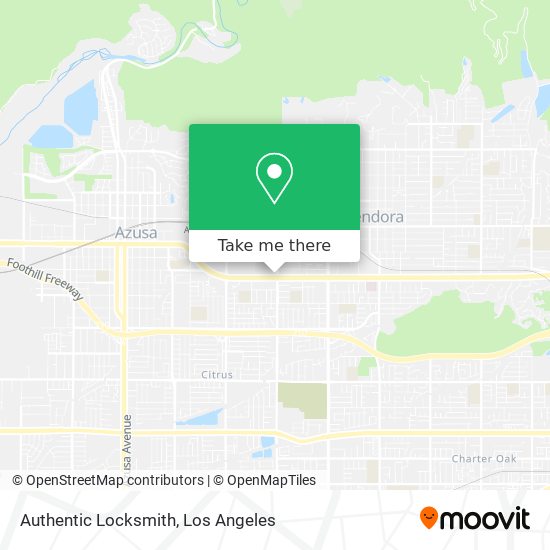 Authentic Locksmith map