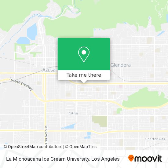 La Michoacana Ice Cream University map