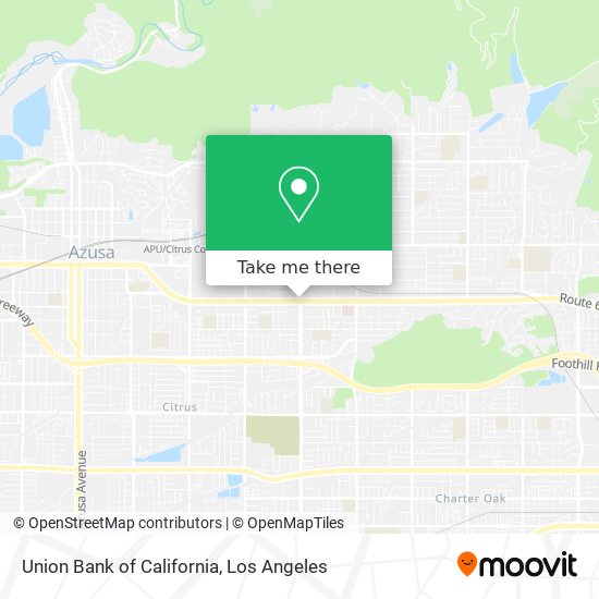 Mapa de Union Bank of California