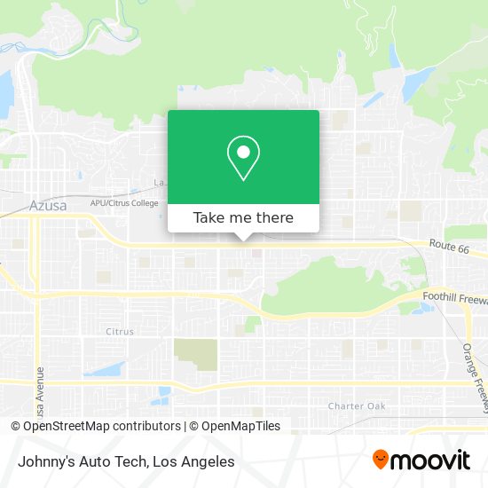 Johnny's Auto Tech map