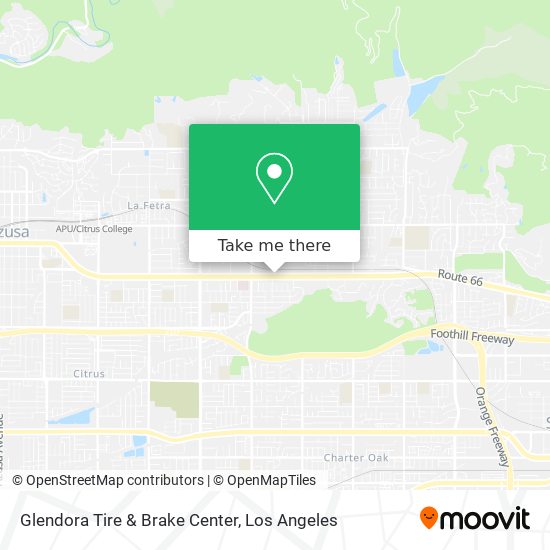 Glendora Tire & Brake Center map