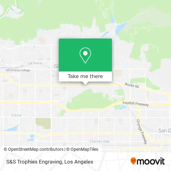 S&S Trophies Engraving map