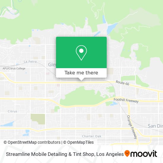 Mapa de Streamline Mobile Detailing & Tint Shop
