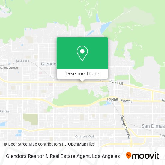 Glendora Realtor & Real Estate Agent map