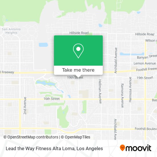 Lead the Way Fitness Alta Loma map