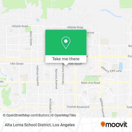 Alta Loma School District map
