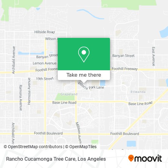 Mapa de Rancho Cucamonga Tree Care