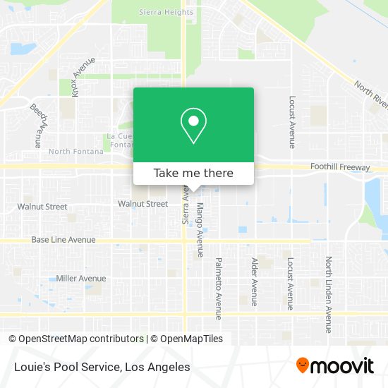 Louie's Pool Service map