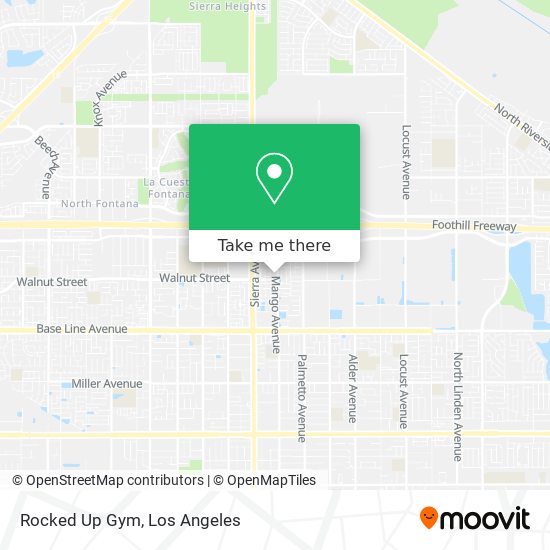 Mapa de Rocked Up Gym