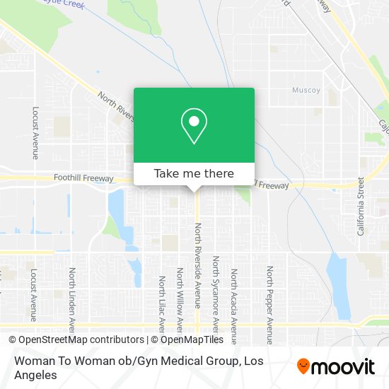 Mapa de Woman To Woman ob / Gyn Medical Group