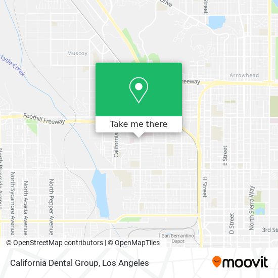 California Dental Group map