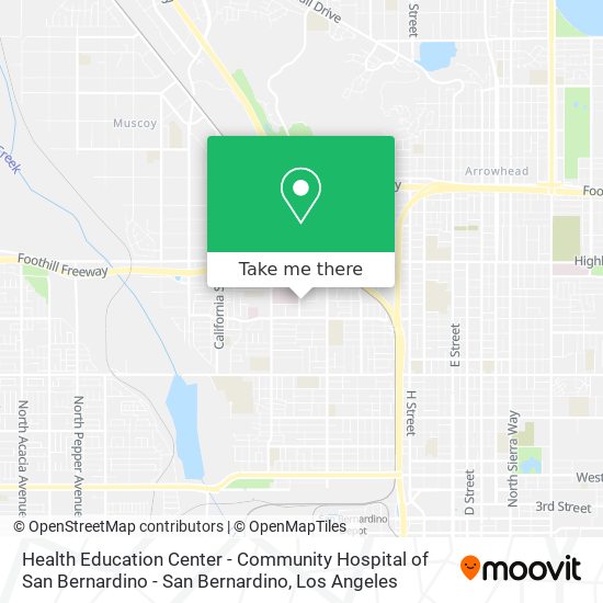 Health Education Center - Community Hospital of San Bernardino - San Bernardino map