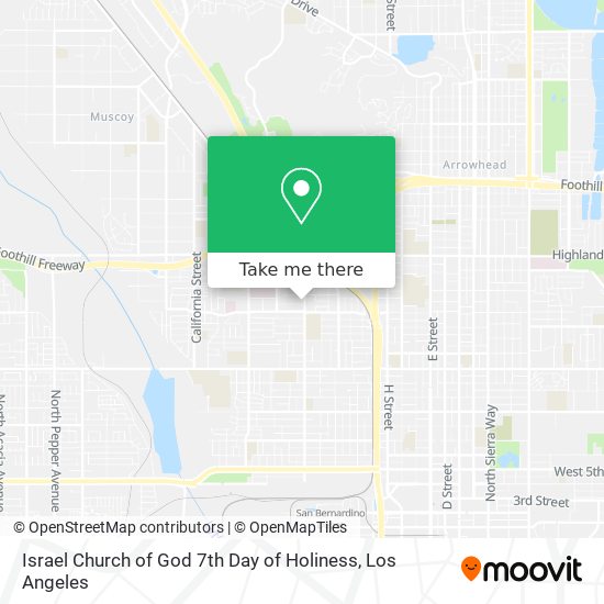 Israel Church of God 7th Day of Holiness map