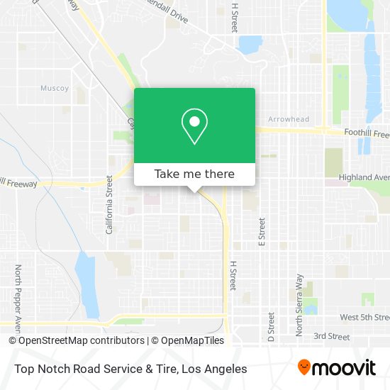Top Notch Road Service & Tire map
