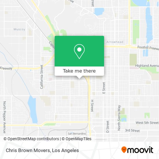 Chris Brown Movers map