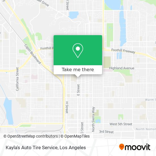 Mapa de Kayla's Auto Tire Service