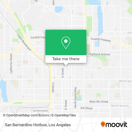 San Bernardino Hotbox map