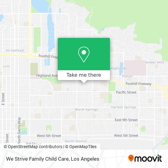 We Strive Family Child Care map