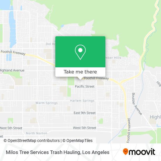 Milos Tree Services Trash Hauling map