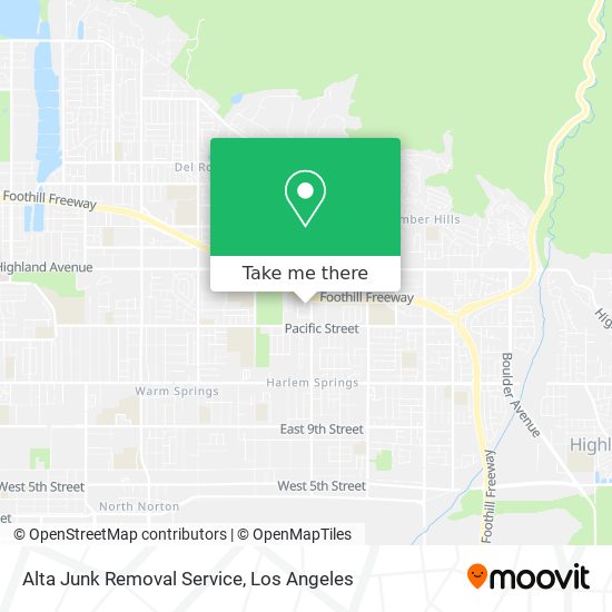 Alta Junk Removal Service map