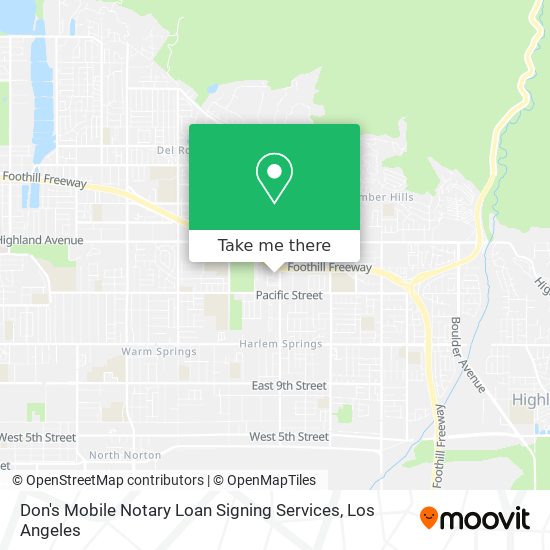 Mapa de Don's Mobile Notary Loan Signing Services