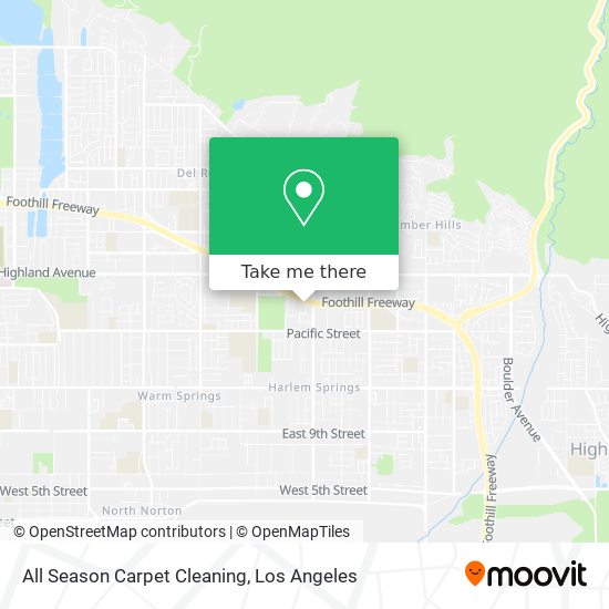All Season Carpet Cleaning map