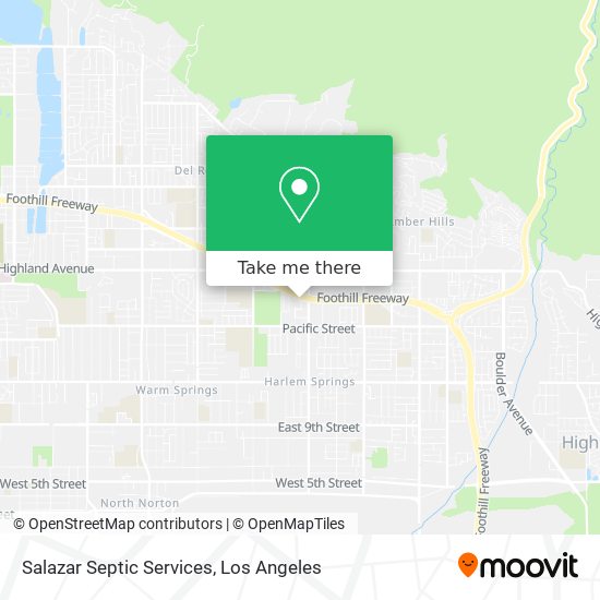 Salazar Septic Services map