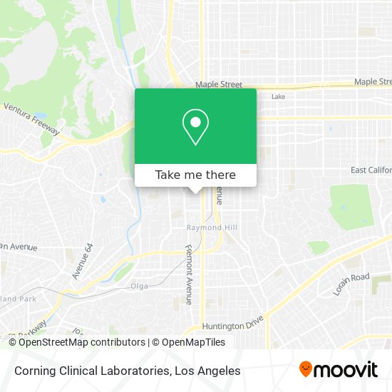 Corning Clinical Laboratories map