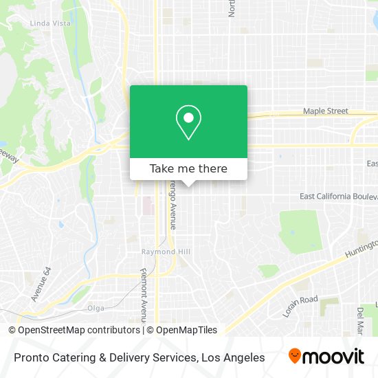 Pronto Catering & Delivery Services map