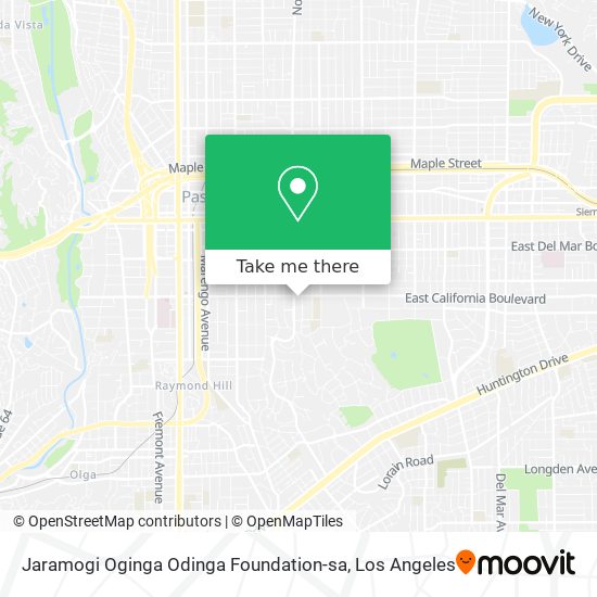 Jaramogi Oginga Odinga Foundation-sa map