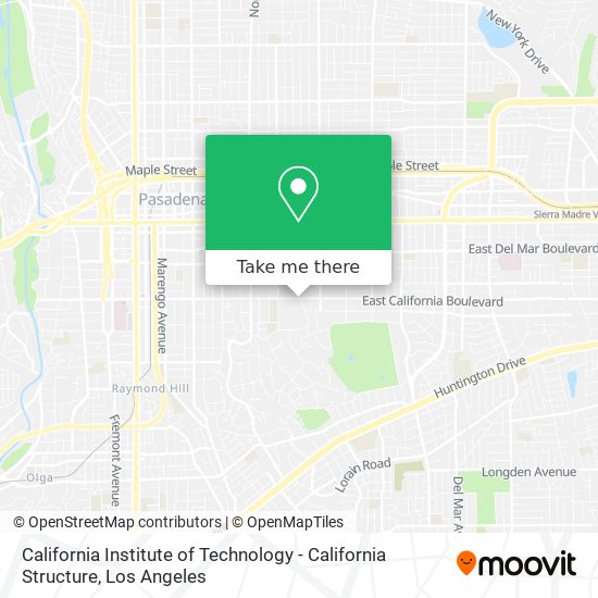 California Institute of Technology - California Structure map