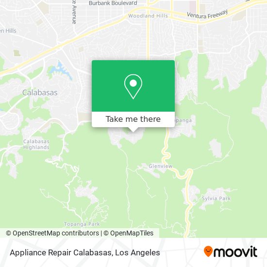 Appliance Repair Calabasas map