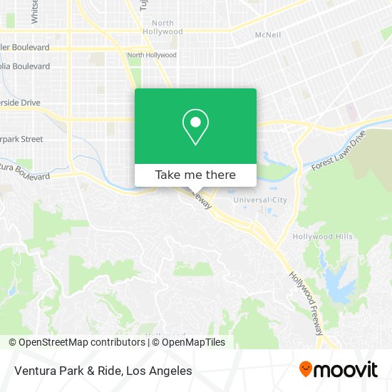 Ventura Park & Ride map