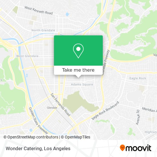 Wonder Catering map