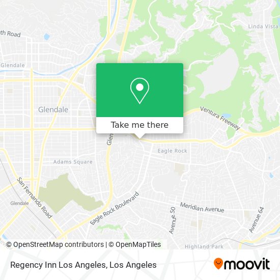 Regency Inn Los Angeles map