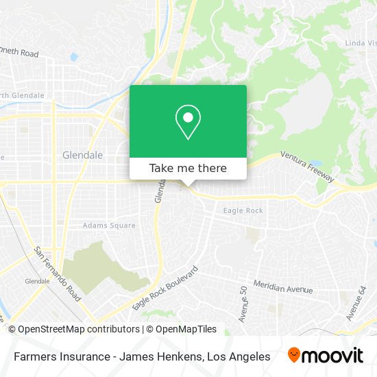 Farmers Insurance - James Henkens map