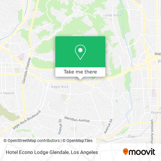 Hotel Econo Lodge Glendale map