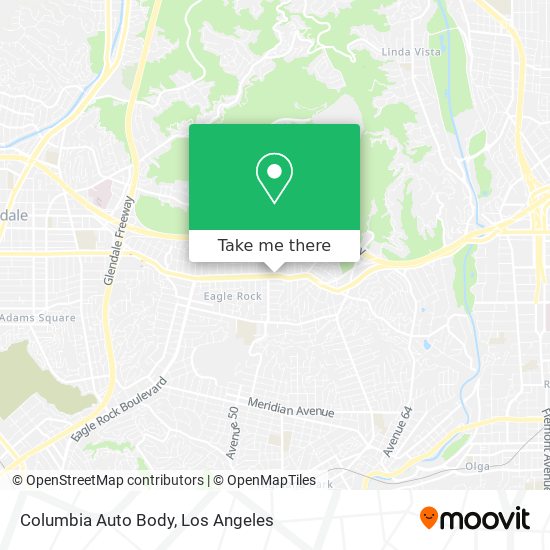 Columbia Auto Body map