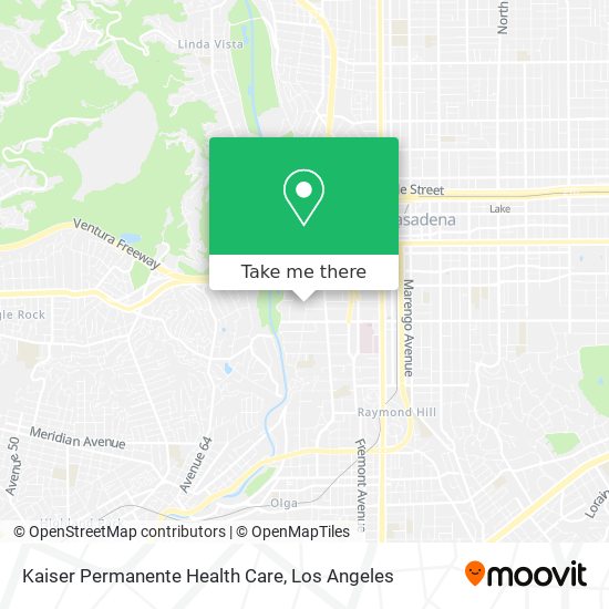 Kaiser Permanente Health Care map