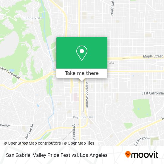 Mapa de San Gabriel Valley Pride Festival