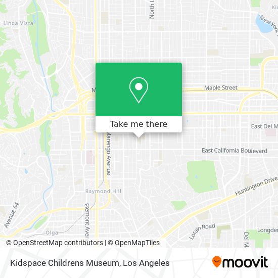 Kidspace Childrens Museum map