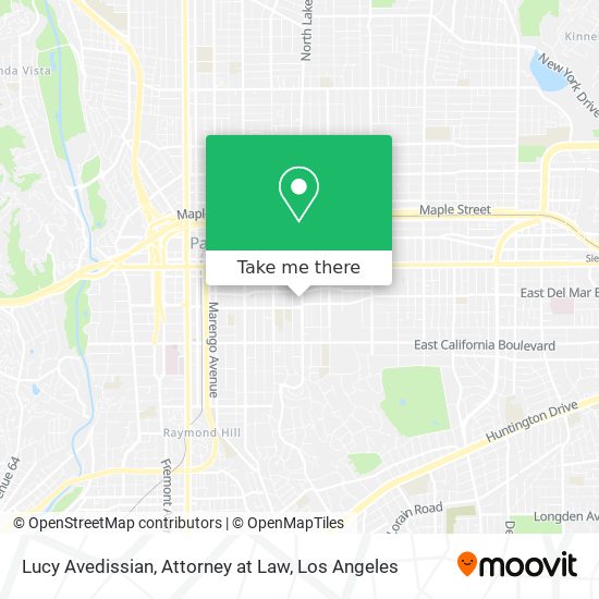 Lucy Avedissian, Attorney at Law map