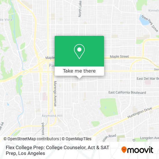 Flex College Prep: College Counselor, Act & SAT Prep map