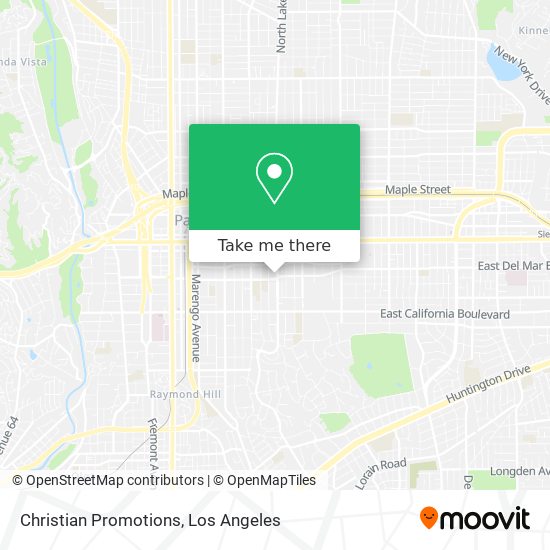 Christian Promotions map