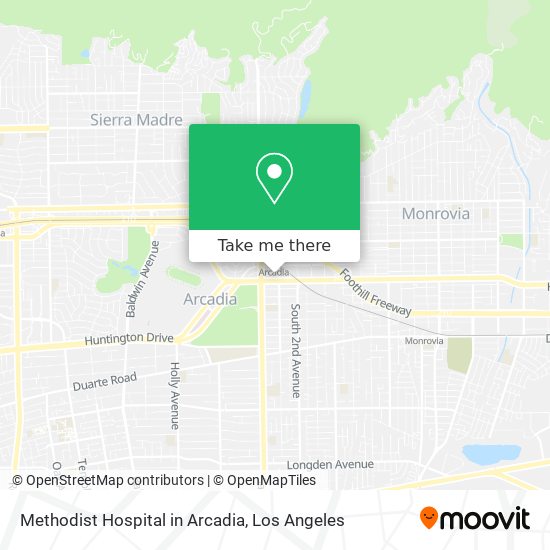 Mapa de Methodist Hospital in Arcadia