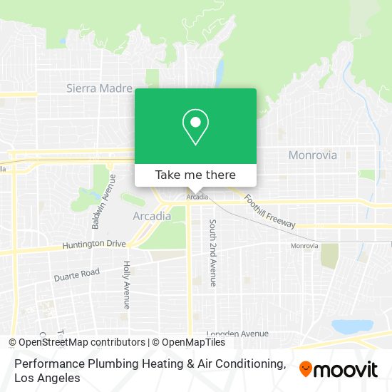 Mapa de Performance Plumbing Heating & Air Conditioning